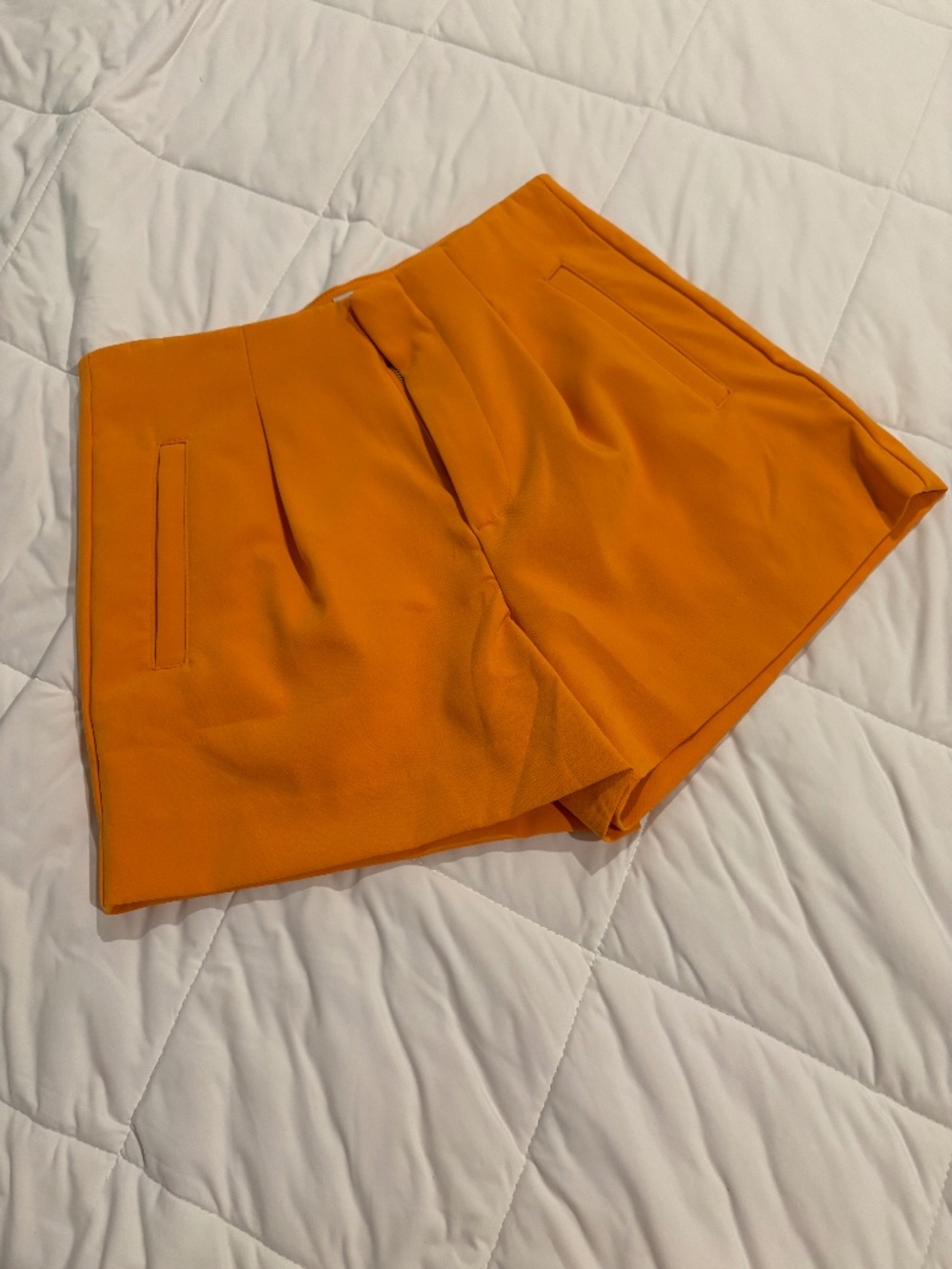 Orange Tailored Short